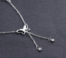 Load image into Gallery viewer, Silver &amp; Gold Butterfly Anklet Foot Chain