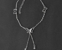 Load image into Gallery viewer, Silver &amp; Gold Butterfly Anklet Foot Chain