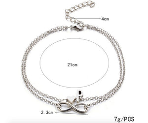 New Anklet Chain for Women by Letters A-Z