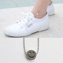 Load image into Gallery viewer, NEW Smile Face Sterling Silver Foot Anklet 2019