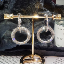 Load image into Gallery viewer, NEW Long Crystal Earrings White, Gold, Bleu &amp; Rose Gold 2019