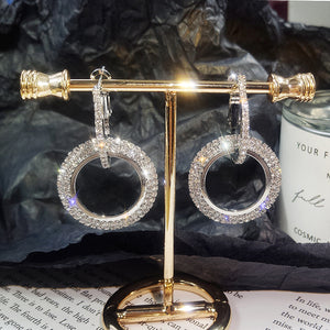 NEW Long Crystal Earrings White, Gold, Bleu & Rose Gold 2019