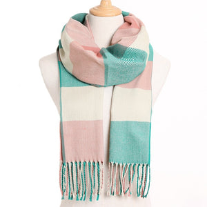 New warm cashmere scarves for women