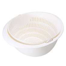 Load image into Gallery viewer, Double Drain Basket with Bowl Washing for Kitchen