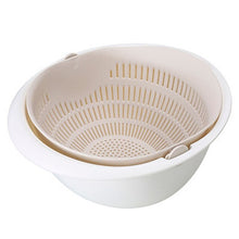 Load image into Gallery viewer, Double Drain Basket with Bowl Washing for Kitchen