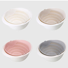 Load image into Gallery viewer, Double Drain Basket with Bowl Washing for Kitchen