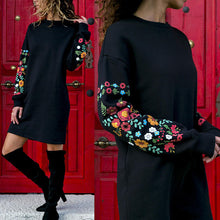 Load image into Gallery viewer, Long sleeve dresses above the knee elegant multi colour for all seasons.