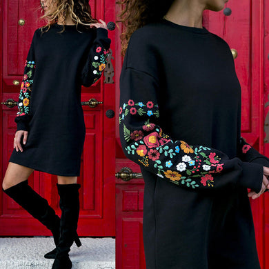 Long sleeve dresses above the knee elegant multi colour for all seasons.