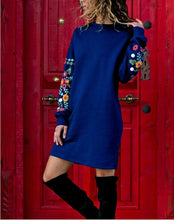 Load image into Gallery viewer, Long sleeve dresses above the knee elegant multi colour for all seasons.