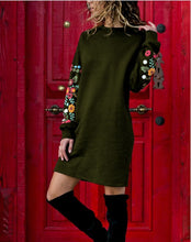 Load image into Gallery viewer, Long sleeve dresses above the knee elegant multi colour for all seasons.