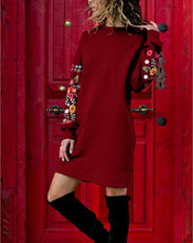 Load image into Gallery viewer, Long sleeve dresses above the knee elegant multi colour for all seasons.