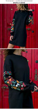 Load image into Gallery viewer, Long sleeve dresses above the knee elegant multi colour for all seasons.