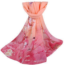 Load image into Gallery viewer, Soft silk Scarf and shawl wearing any season for women