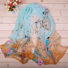 Load image into Gallery viewer, Soft silk Scarf and shawl wearing any season for women