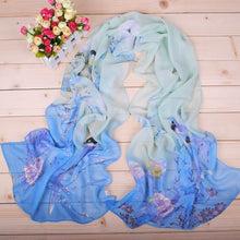 Load image into Gallery viewer, Soft silk Scarf and shawl wearing any season for women