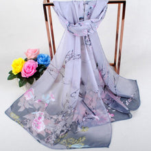 Load image into Gallery viewer, Soft silk Scarf and shawl wearing any season for women