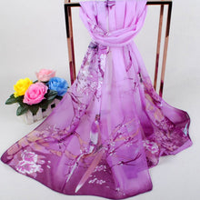 Load image into Gallery viewer, Soft silk Scarf and shawl wearing any season for women