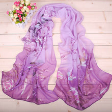 Load image into Gallery viewer, Soft silk Scarf and shawl wearing any season for women