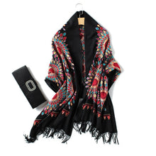 Load image into Gallery viewer, Fashioned cashmere scarf and shawl for women with a beautiful design