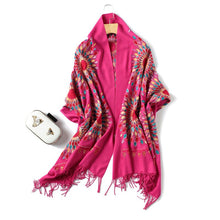 Load image into Gallery viewer, Fashioned cashmere scarf and shawl for women with a beautiful design