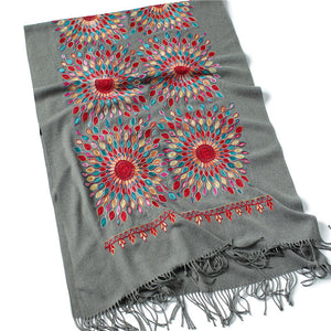 Fashioned cashmere scarf and shawl for women with a beautiful design