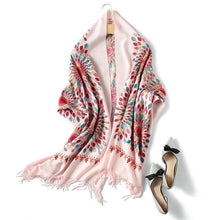 Load image into Gallery viewer, Fashioned cashmere scarf and shawl for women with a beautiful design