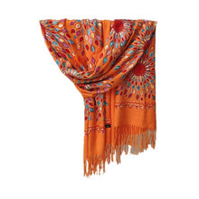 Load image into Gallery viewer, Fashioned cashmere scarf and shawl for women with a beautiful design