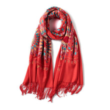 Load image into Gallery viewer, Fashioned cashmere scarf and shawl for women with a beautiful design