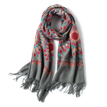 Load image into Gallery viewer, Fashioned cashmere scarf and shawl for women with a beautiful design