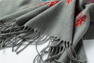 Fashioned cashmere scarf and shawl for women with a beautiful design