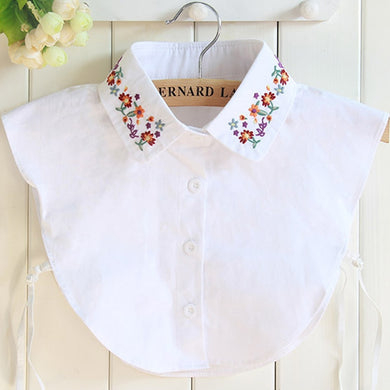 Collar and semi-blouse with the latest embroidery, modern and attractive design